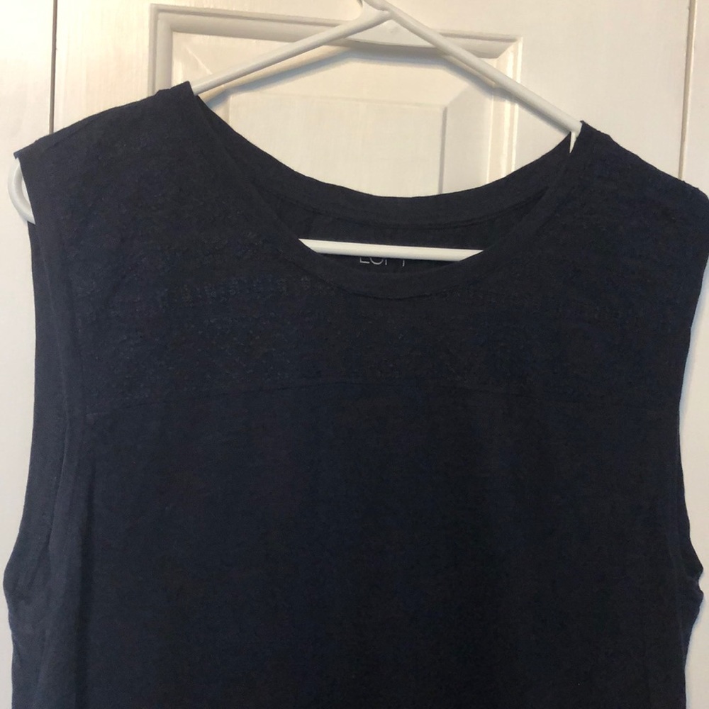 Navy Blue Loft Tank Top